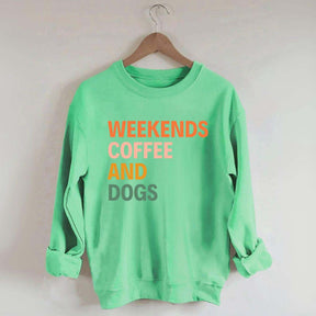 Cute Weekends Coffee And Dogs Sweatshirt
