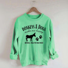 Donkey Owner Dog Sweatshirt