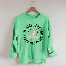 Feet In Straps Pilates Happy Hour Sweatshirt