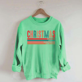 Retro Christmas Santa Clause Xmas Light Sweatshirt