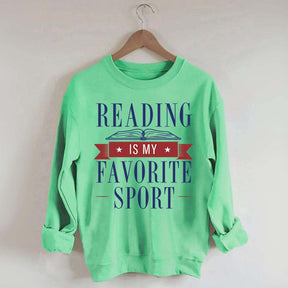 Reading Is My Favorite Sport Librarian Lover Sweatshirt