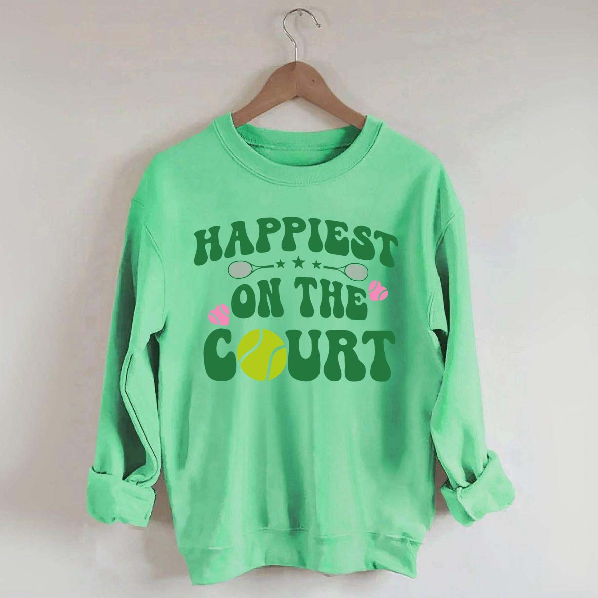 Happiest on The Court Sweatshirt