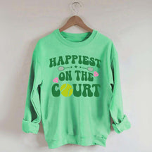 Happiest on The Court Sweatshirt
