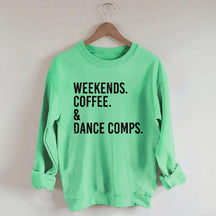 Retro Weekends Coffee and Dance Sweatshirt