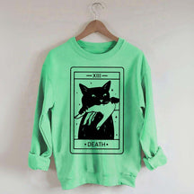 Tarot Card Black Cat Sweatshirt