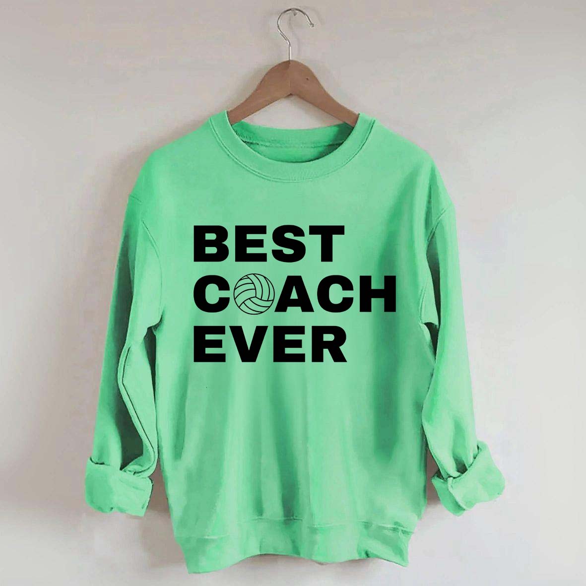 Best Coach Ever Volleyball Sweatshirt