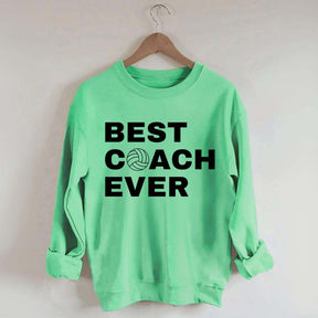 Best Coach Ever Volleyball Sweatshirt