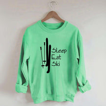 Sleep Eat Ski Sweatshirt