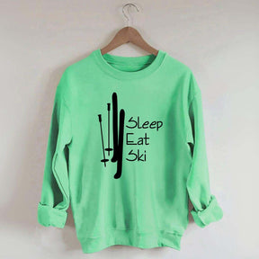 Sleep Eat Ski Sweatshirt