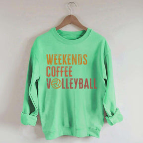 Weekends Coffee Volleyball Cute Sweatshirt