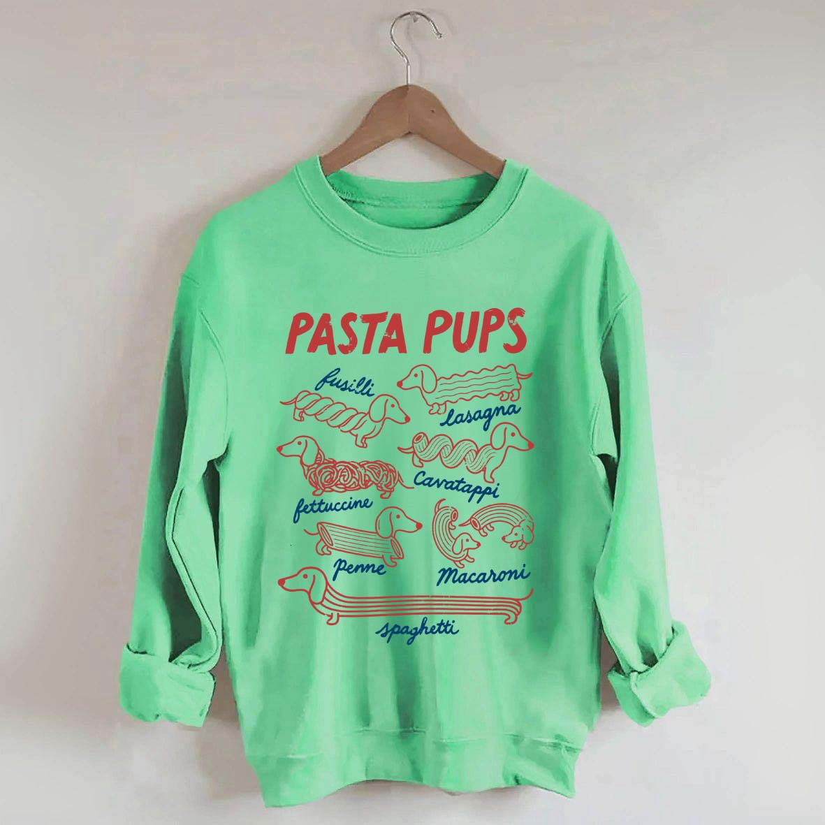 Comfort Colors Pasta Pups Dog Sweatshirt
