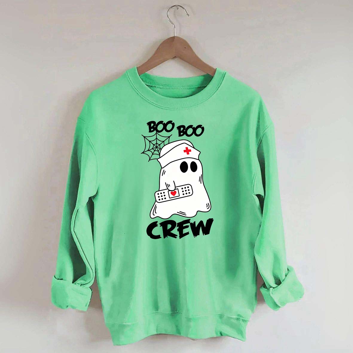 Cute Halloween Boo Crew Nurse Sweatshirt