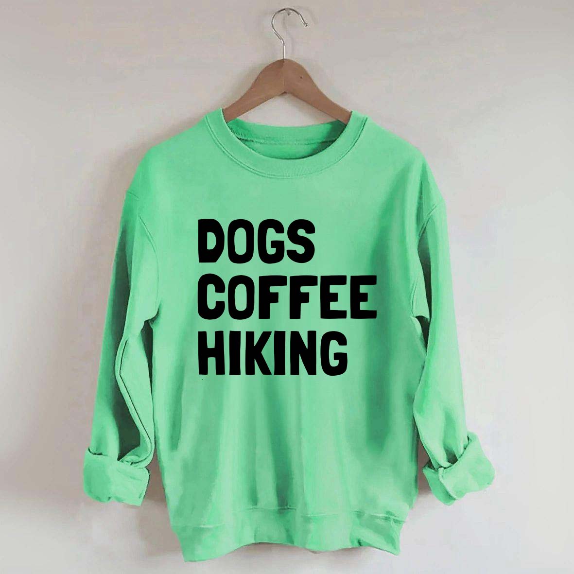 Dogs Coffee Hiking Sweatshirt