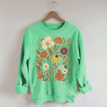 Autumn Floral Vintage Botanical Sweatshirt
