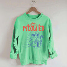 Getting Meowied Funny Cat Bride Sweatshirt