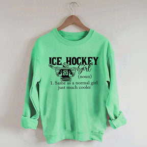 Personalized Hockey Girl Sweatshirt