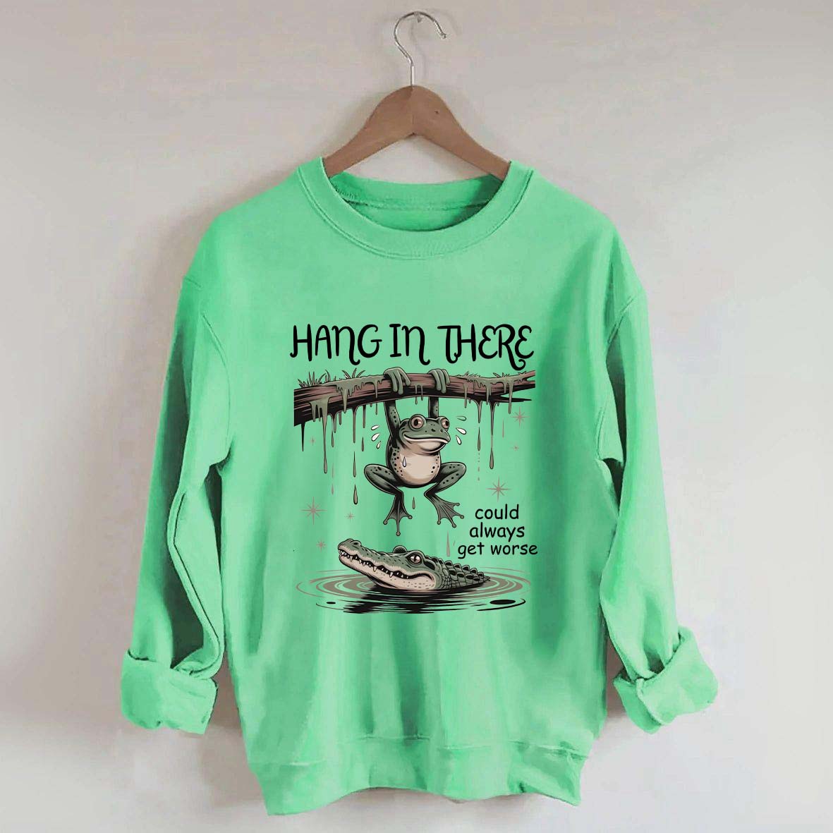 Sassy Frog Hang In There Sweatshirt