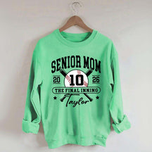 Custom Senior Baseball Mom 2026 Sweatshirt