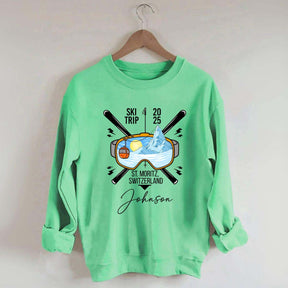Custom Family Ski Vacation Sweatshirt