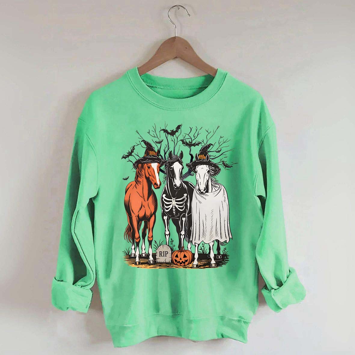 Retro Horse Halloween Sweatshirt