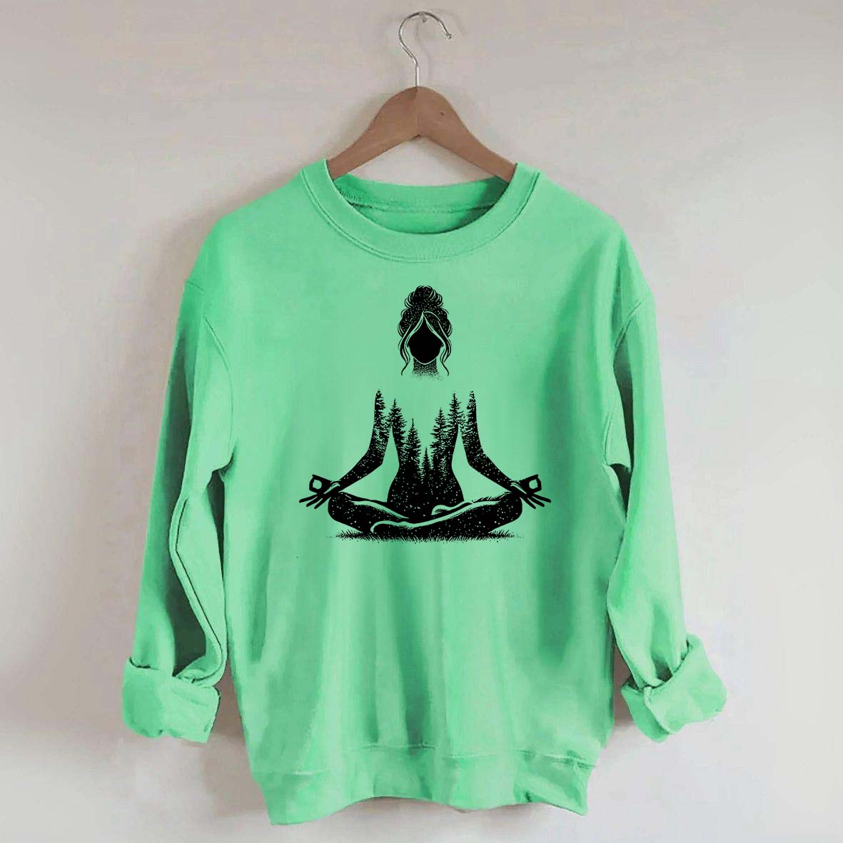 Yoga Pose Forest Sweatshirt
