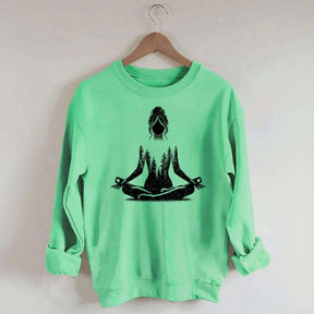 Yoga Pose Forest Sweatshirt