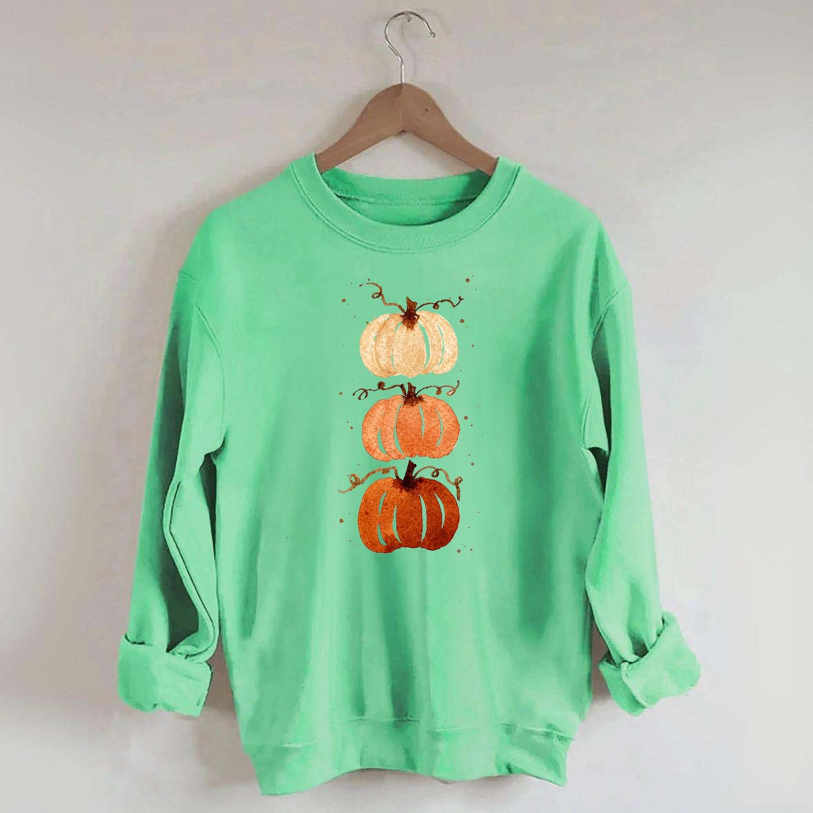 Watercolor Fall Pumpkin Harvest Sweatshirt