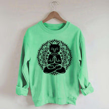 Cute Cat Yoga Namaste Sweatshirt