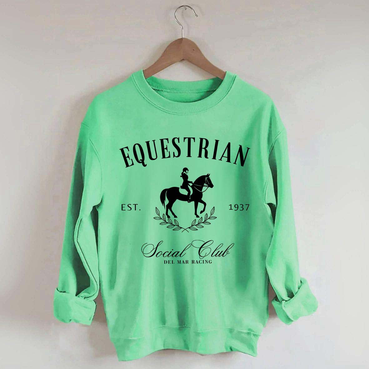 Custom Horse Equestrian Social Club Sweatshirt