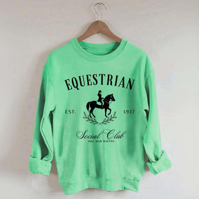 Custom Horse Equestrian Social Club Sweatshirt