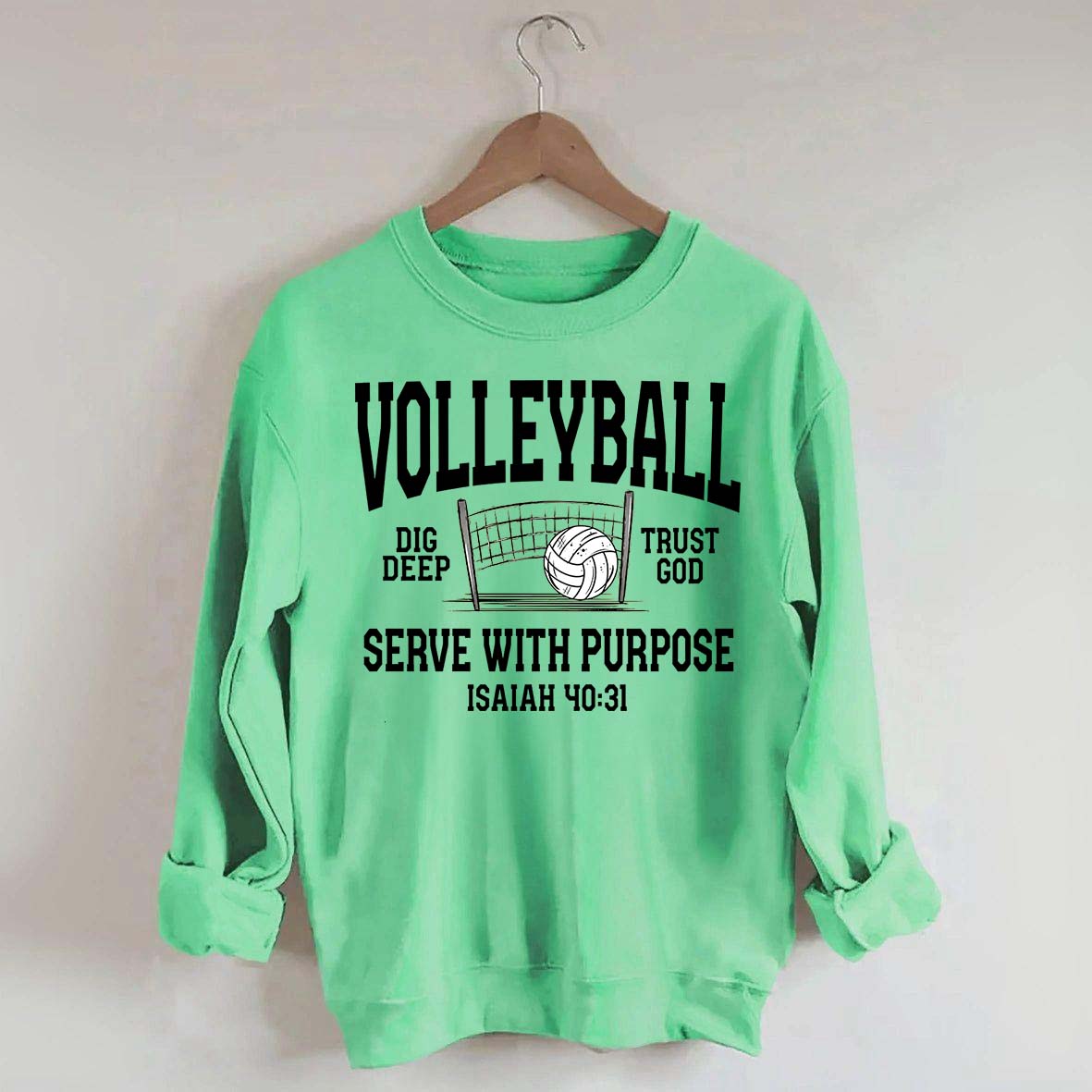 Volleyball Serve with Purpose Coach Sweatshirt