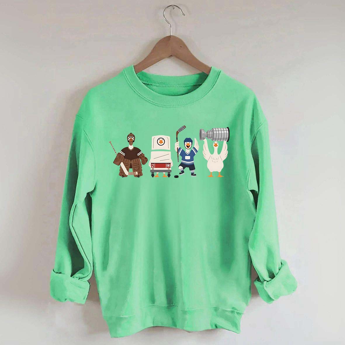 Funny Hockey Goose Sweatshirt