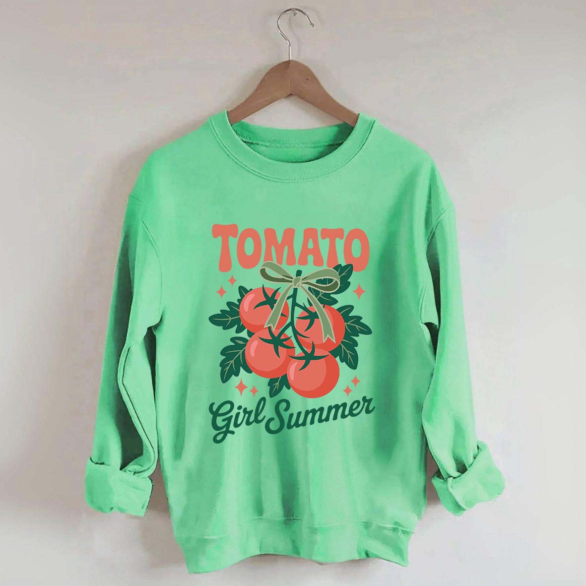 Fresh Garden Vegetable Tomato Girl Swwatshirt