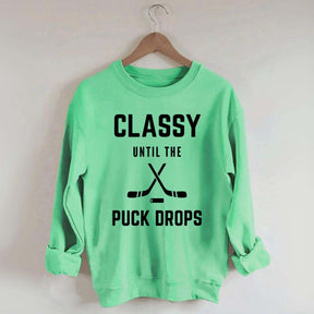 Classy Hockey Mom Sweatshirt