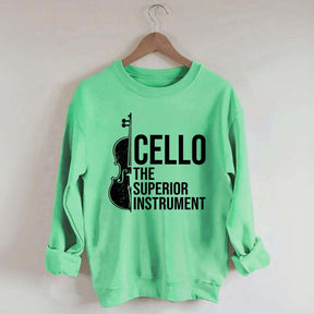 Cello Superior Instrument Music Sweatshirt