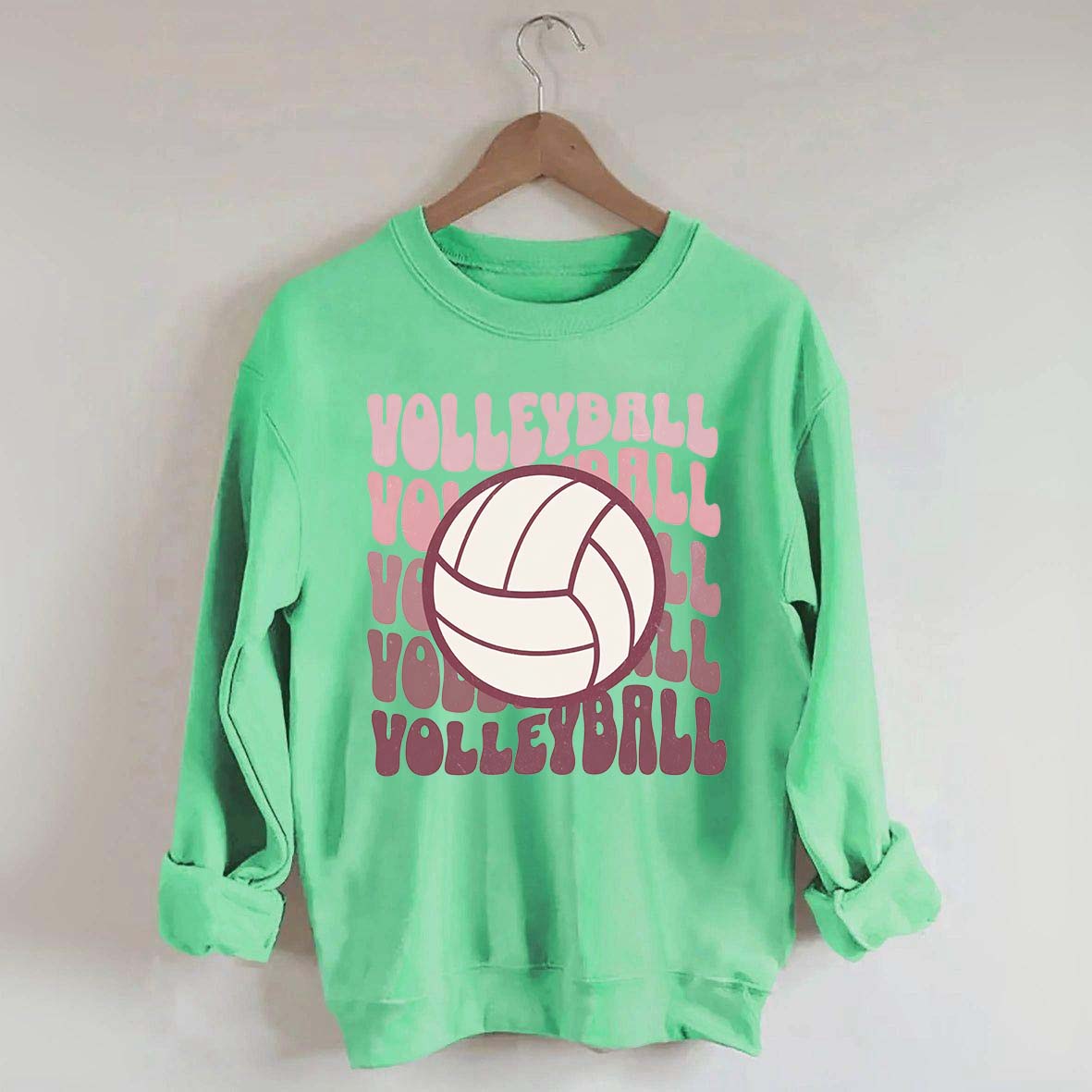 Retro Groovy VolleyBall Player Sweatshirt