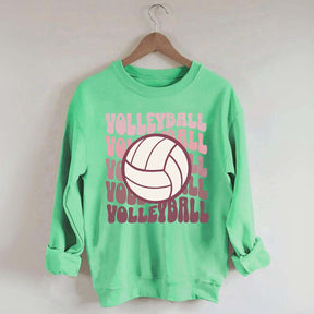 Retro Groovy VolleyBall Player Sweatshirt