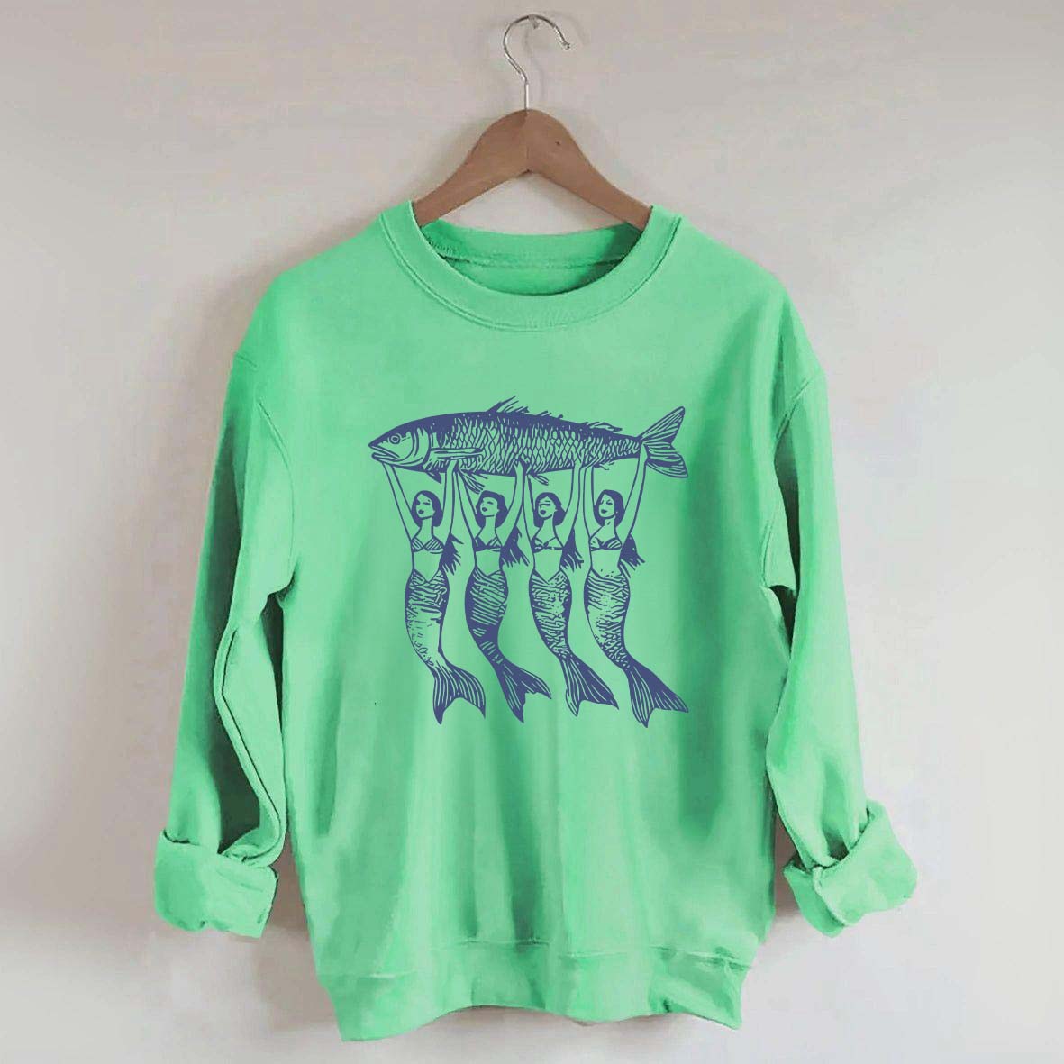 Vintage Tinned Fish Mermaid Sweatshirt