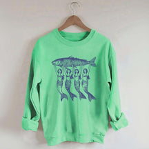 Vintage Tinned Fish Mermaid Sweatshirt