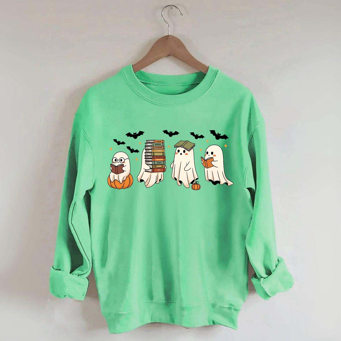 Reading Ghosts Halloween Lover Sweatshirt