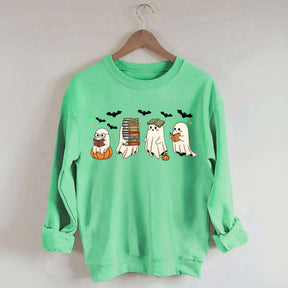 Reading Ghosts Halloween Lover Sweatshirt