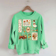Hello Fall Goose Floral Sweatshirt