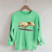Cute Running Dog Sweatshirt