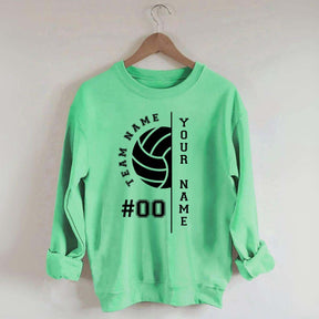 Custom Name Number Volleyball Sweatshirt