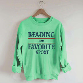 Retro Reading Is My Favorite Sport Sweatshirt