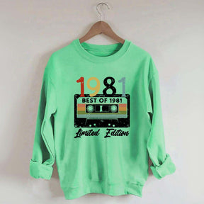 Audiotape And Letter Graphic Sweatshirt