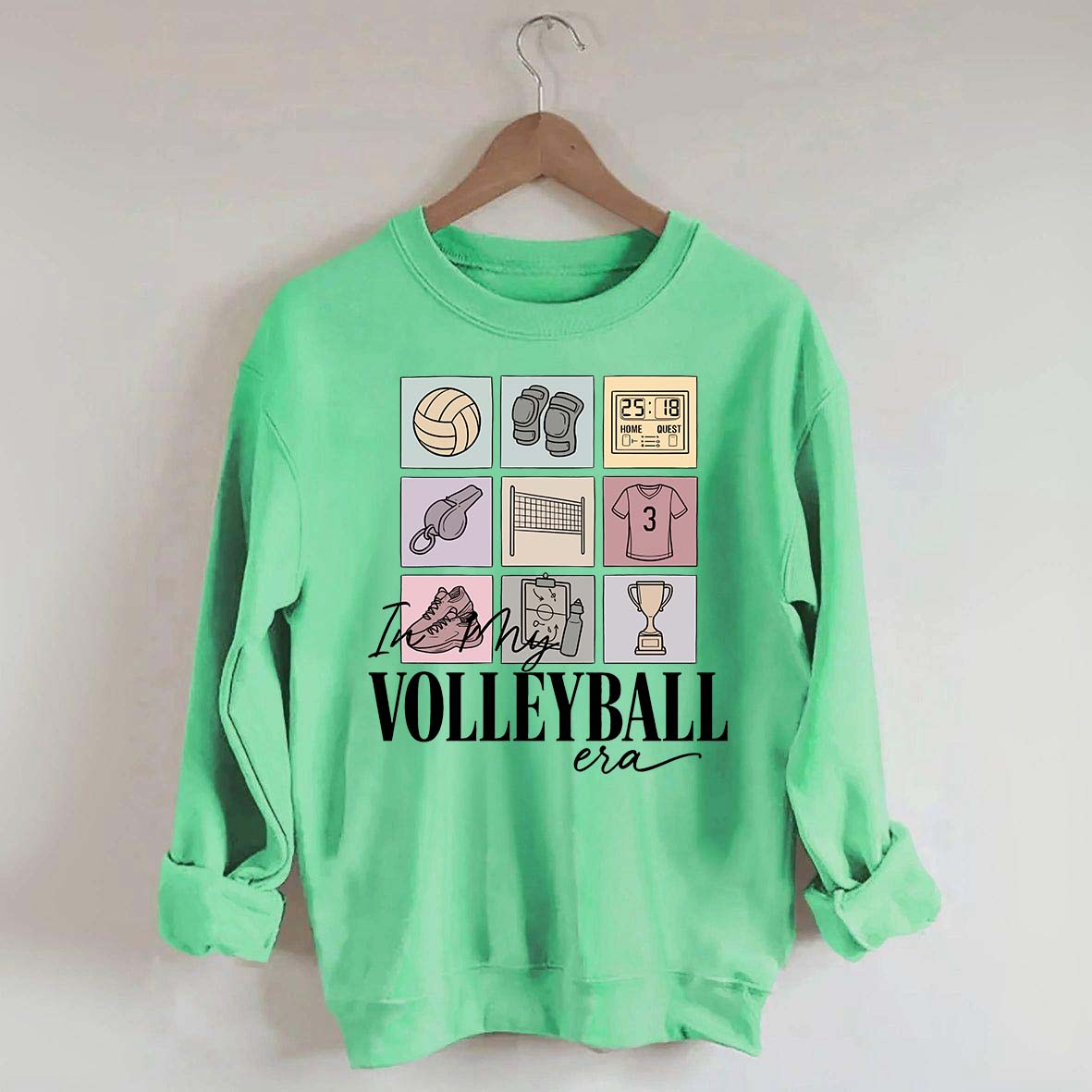 Just A Day In A Life With A Volleyball Girly Sweatshirt