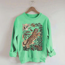 Retro Tiger Wild Cat Sweatshirt