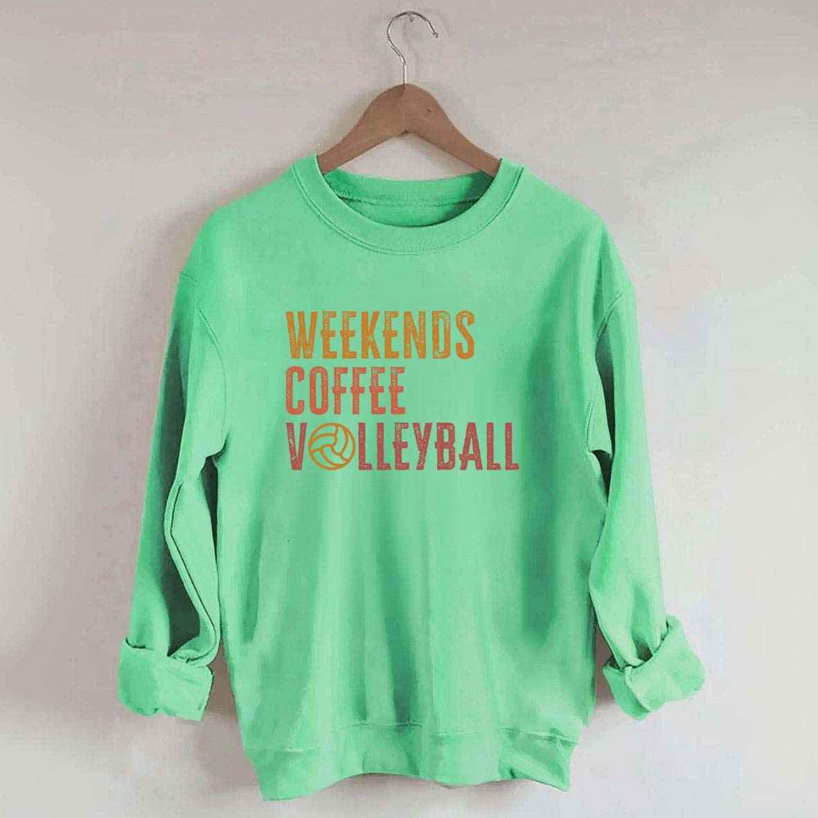 Weekends coffee volleyball Members Sweatshirt