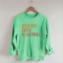 Weekends coffee volleyball Members Sweatshirt